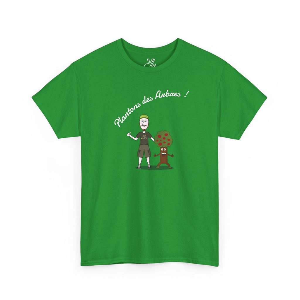 Tree Planter Graphic Tee - 'Plantons des Arbres' Environmental T-Shirt
