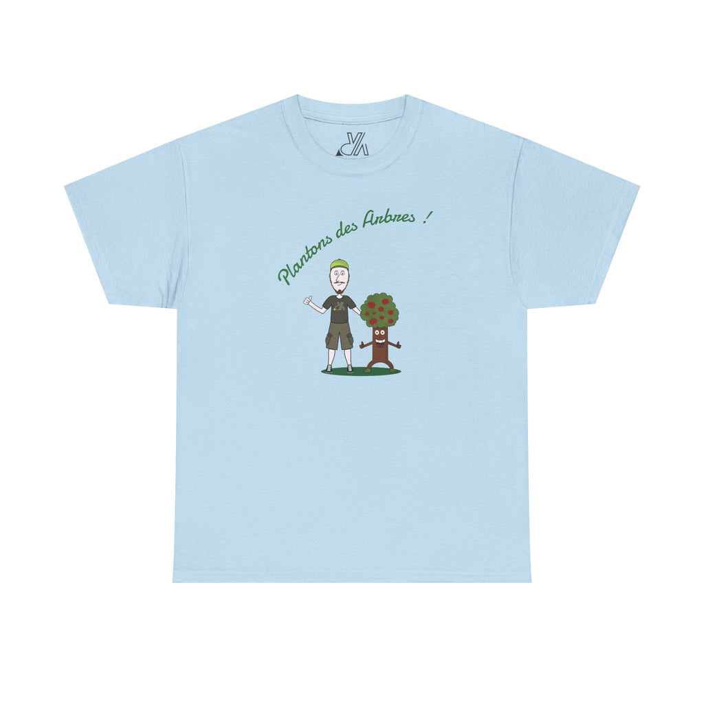 Tree Planter Graphic Tee - 'Plantons des Arbres' Environmental T-Shirt