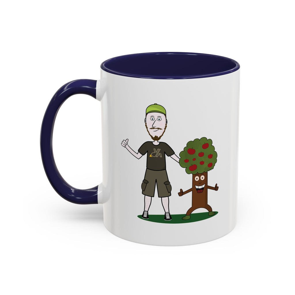 Mug illustré « Jérémy et Pommy »  Commencez la journée avec le sourire ! Ce mug écologique et coloré met en scène Jérémy et Pommy, un duo plein d’humour et de bienveillance. Parfait pour le café, le thé ou les boissons chaudes de vos pauses nature.