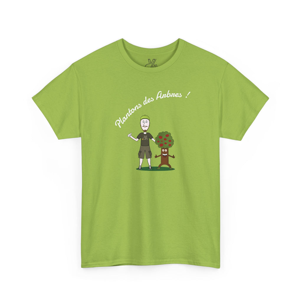 Tree Planter Graphic Tee - 'Plantons des Arbres' Environmental T-Shirt
