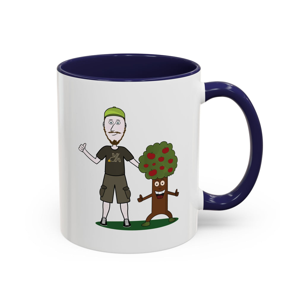 Mug illustré « Jérémy et Pommy »  Commencez la journée avec le sourire ! Ce mug écologique et coloré met en scène Jérémy et Pommy, un duo plein d’humour et de bienveillance. Parfait pour le café, le thé ou les boissons chaudes de vos pauses nature.