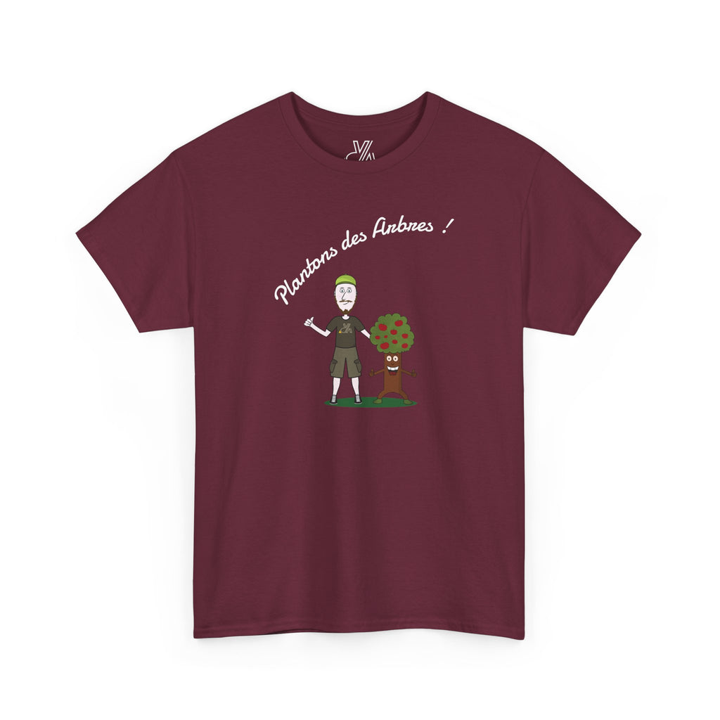 Tree Planter Graphic Tee - 'Plantons des Arbres' Environmental T-Shirt