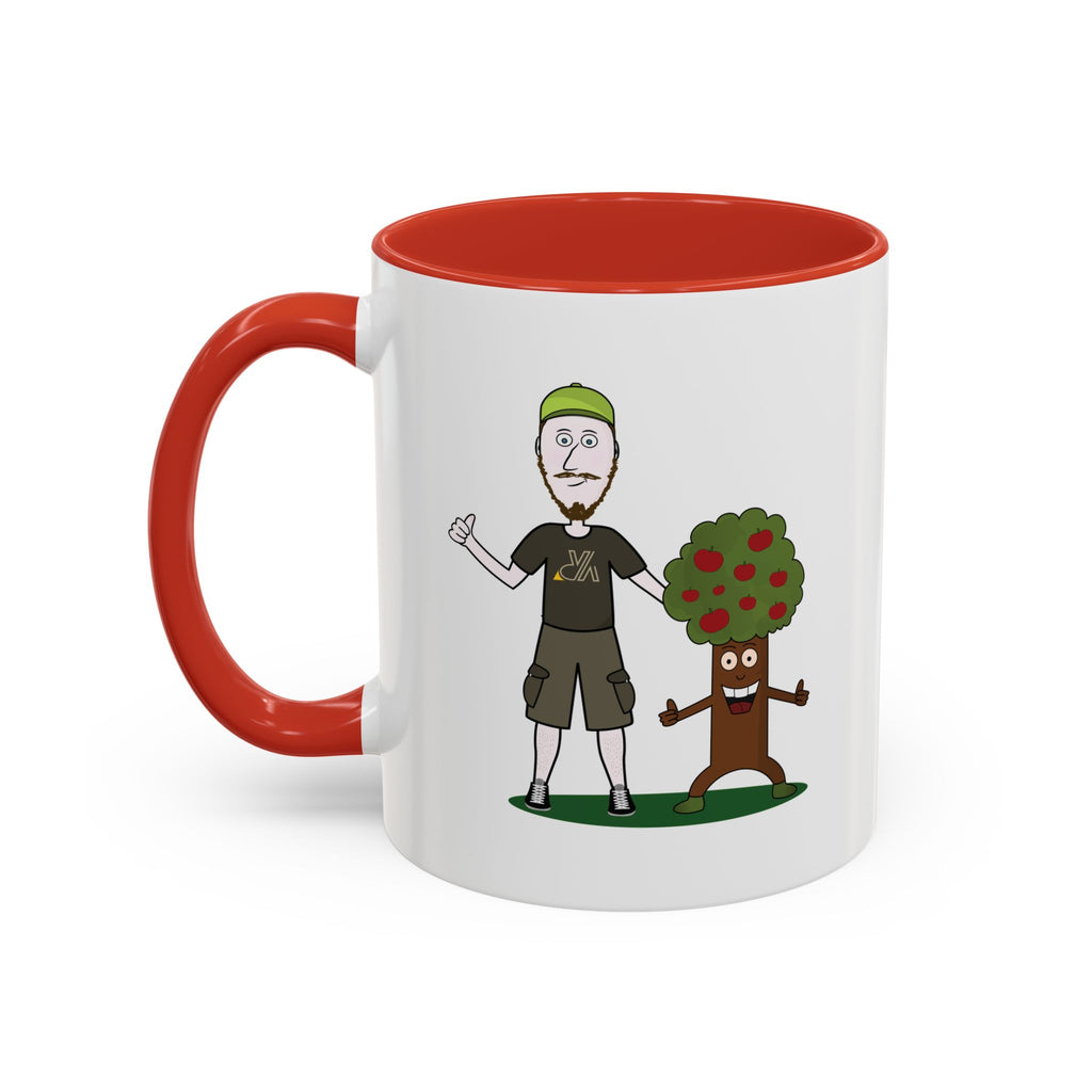 Mug illustré « Jérémy et Pommy »  Commencez la journée avec le sourire ! Ce mug écologique et coloré met en scène Jérémy et Pommy, un duo plein d’humour et de bienveillance. Parfait pour le café, le thé ou les boissons chaudes de vos pauses nature.