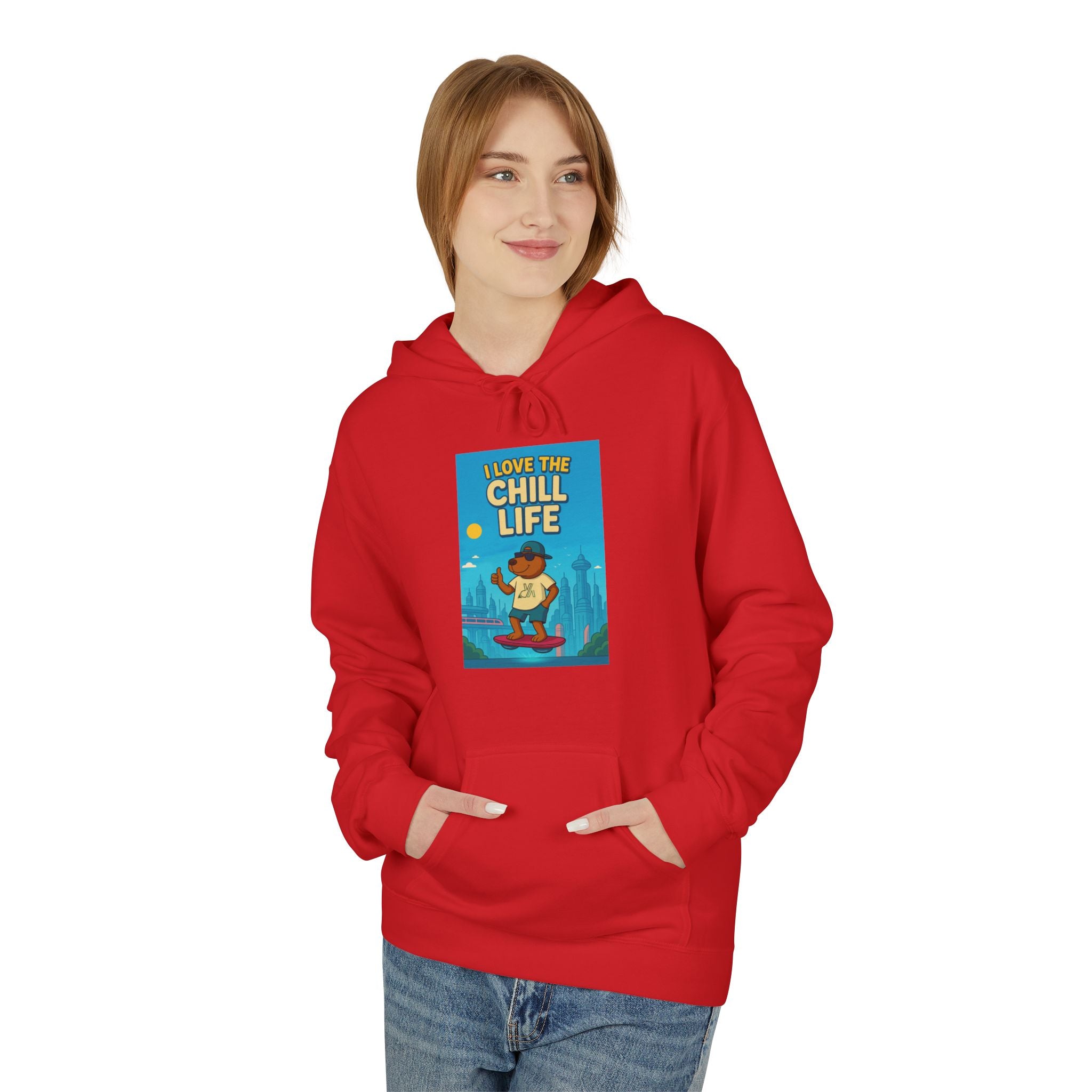 Chill Life Guitar Hoodie — Vintage Surf Vibe Music Sweatshirt
