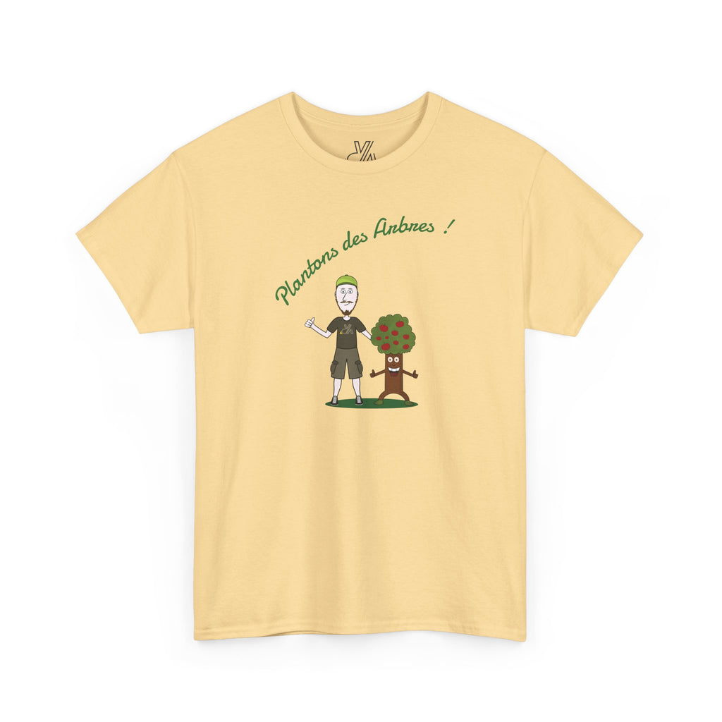 Tree Planter Graphic Tee - 'Plantons des Arbres' Environmental T-Shirt