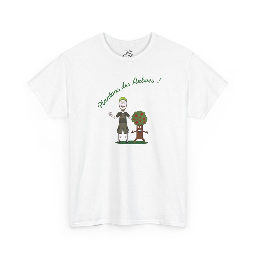 Tree Planter Graphic Tee - 'Plantons des Arbres' Environmental T-Shirt