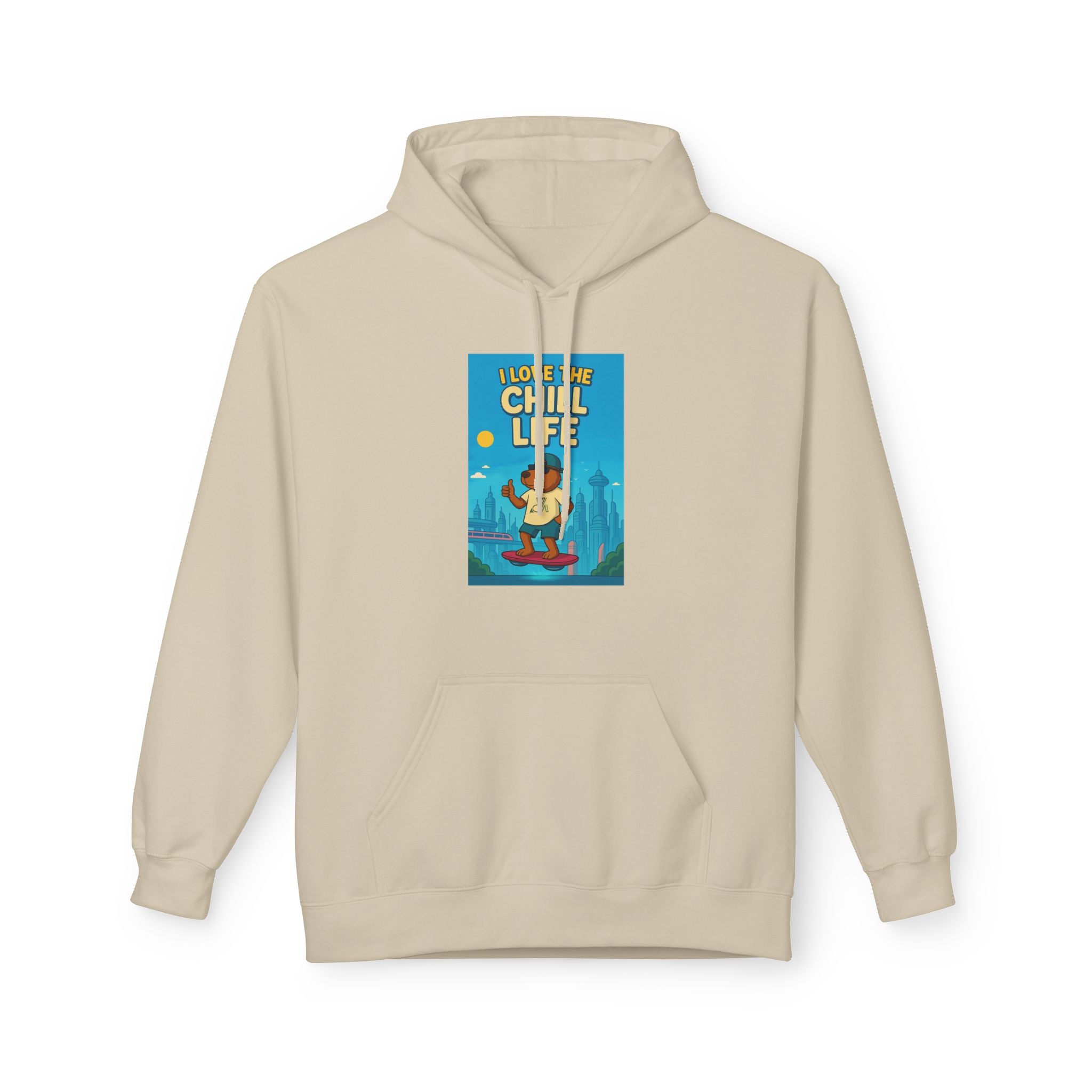 Chill Life Guitar Hoodie — Vintage Surf Vibe Music Sweatshirt