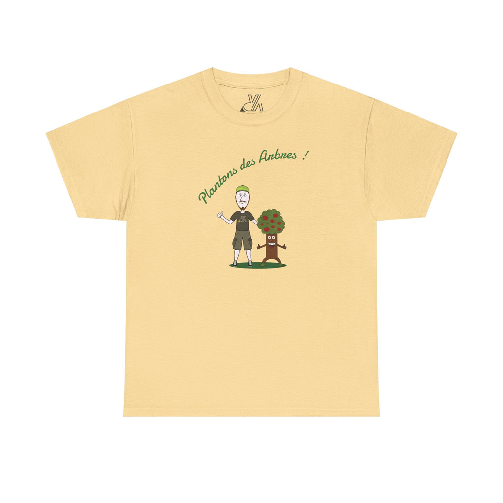 Tree Planter Graphic Tee - 'Plantons des Arbres' Environmental T-Shirt