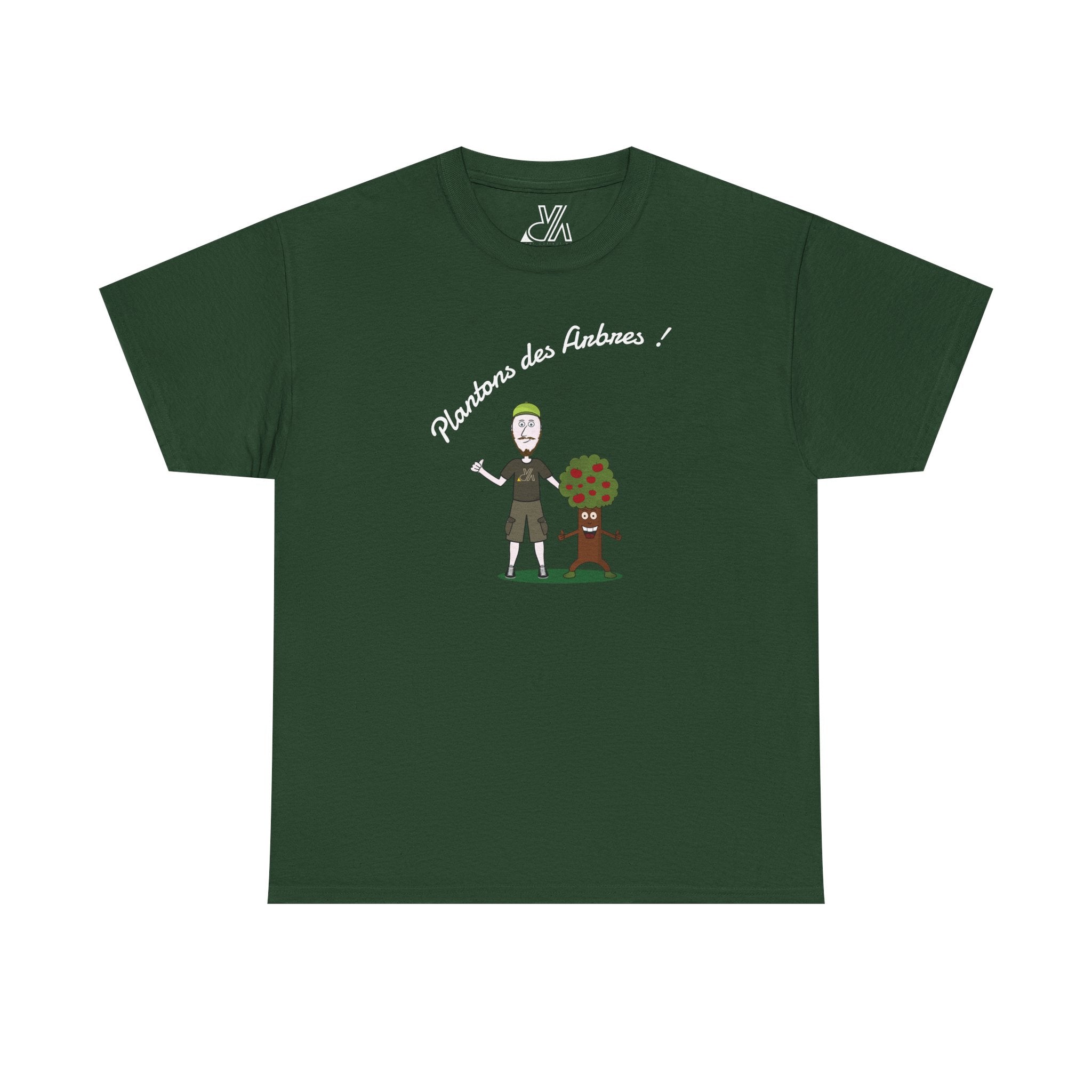 Tree Planter Graphic Tee - 'Plantons des Arbres' Environmental T-Shirt