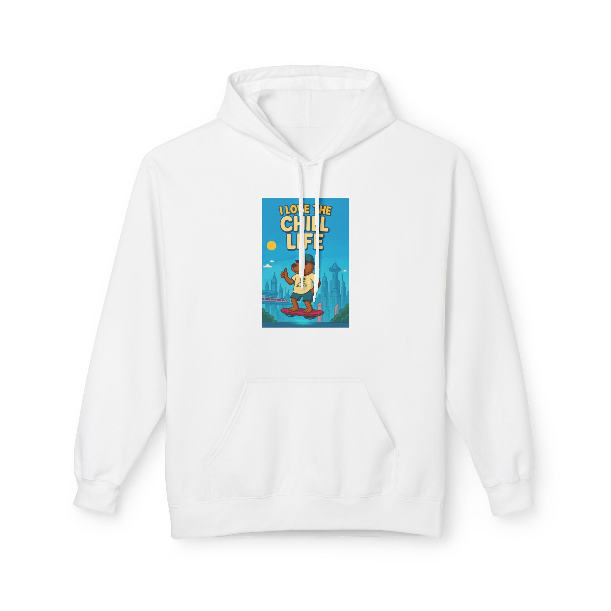 Chill Life Guitar Hoodie — Vintage Surf Vibe Music Sweatshirt