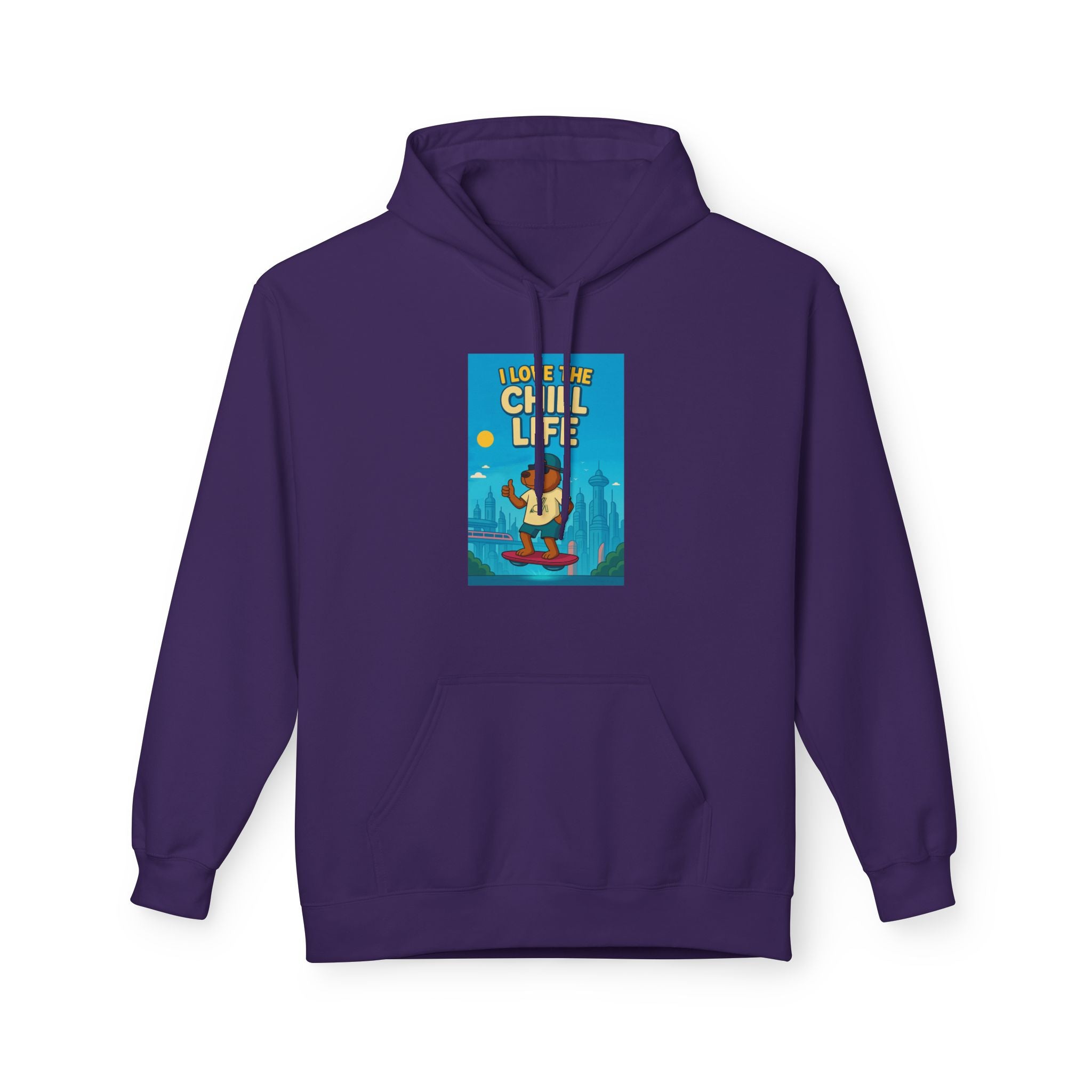 Chill Life Guitar Hoodie — Vintage Surf Vibe Music Sweatshirt