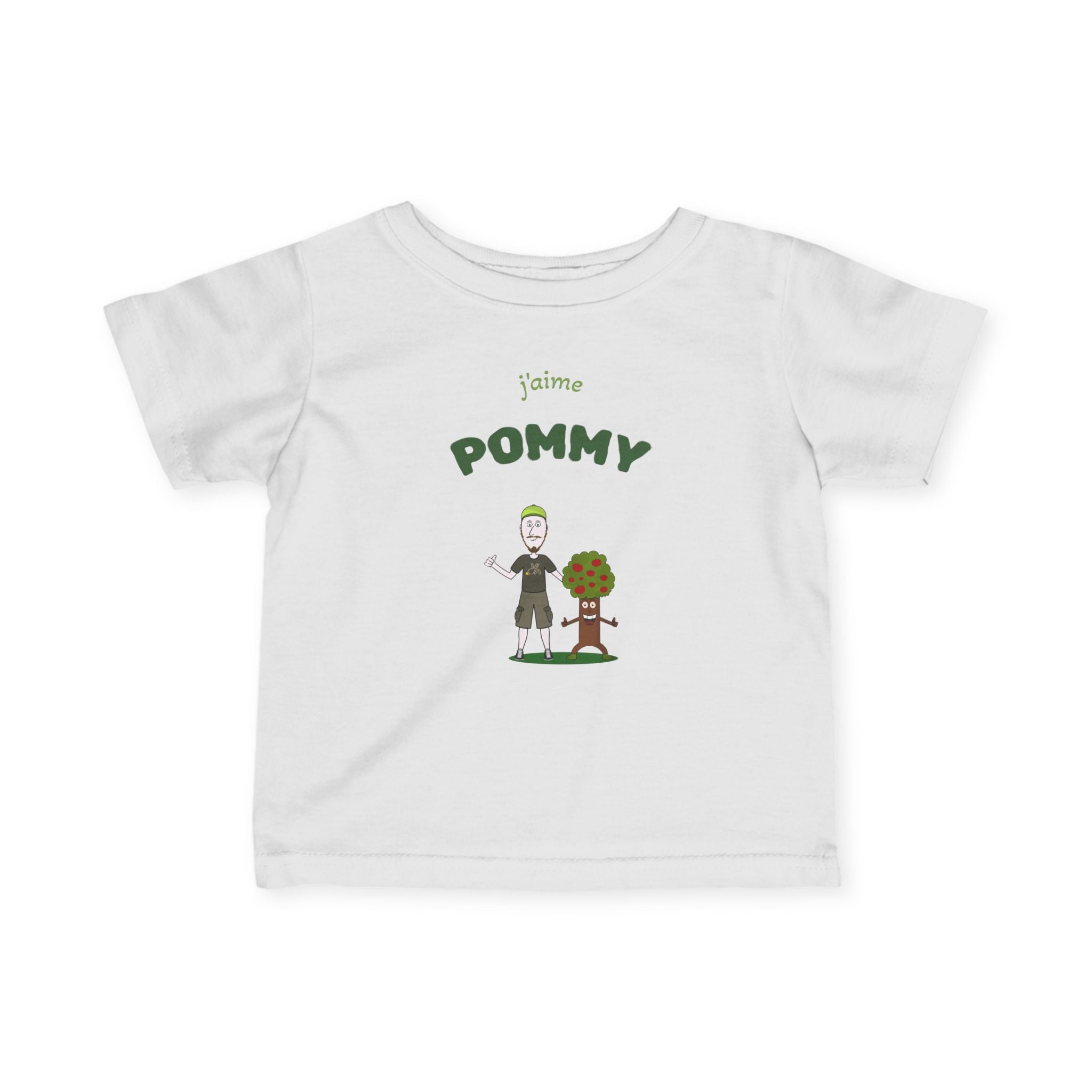 Infant Bodysuit "Time Pommy" Cute Tree & Child Graphic – Baby Shower Gift