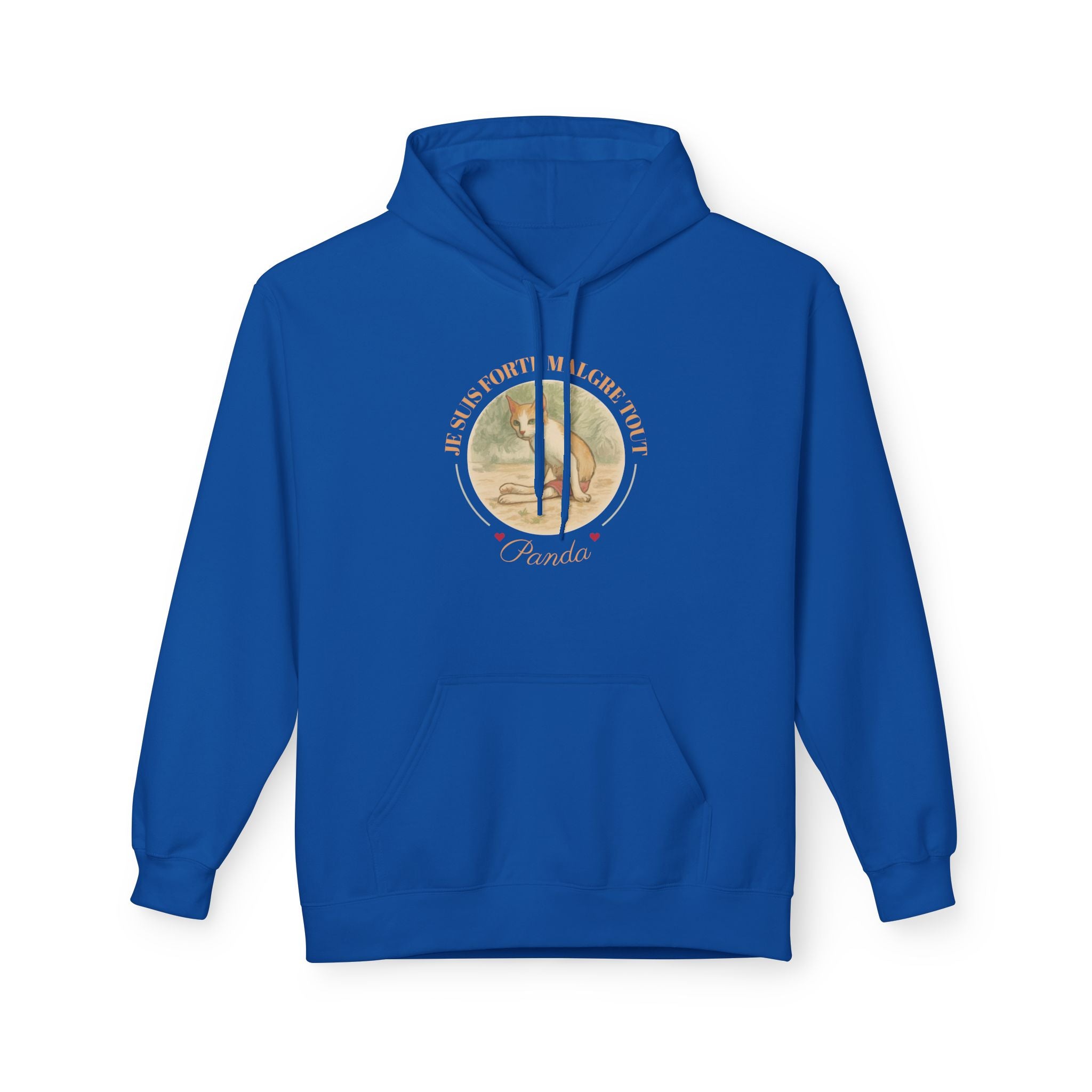 Vintage Fox Graphic Hooded Long-Sleeve Tee — "Forte mlgrée tout"