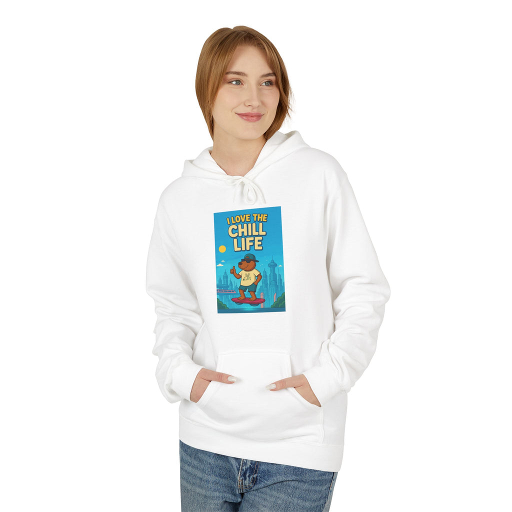 Chill Life Guitar Hoodie — Vintage Surf Vibe Music Sweatshirt