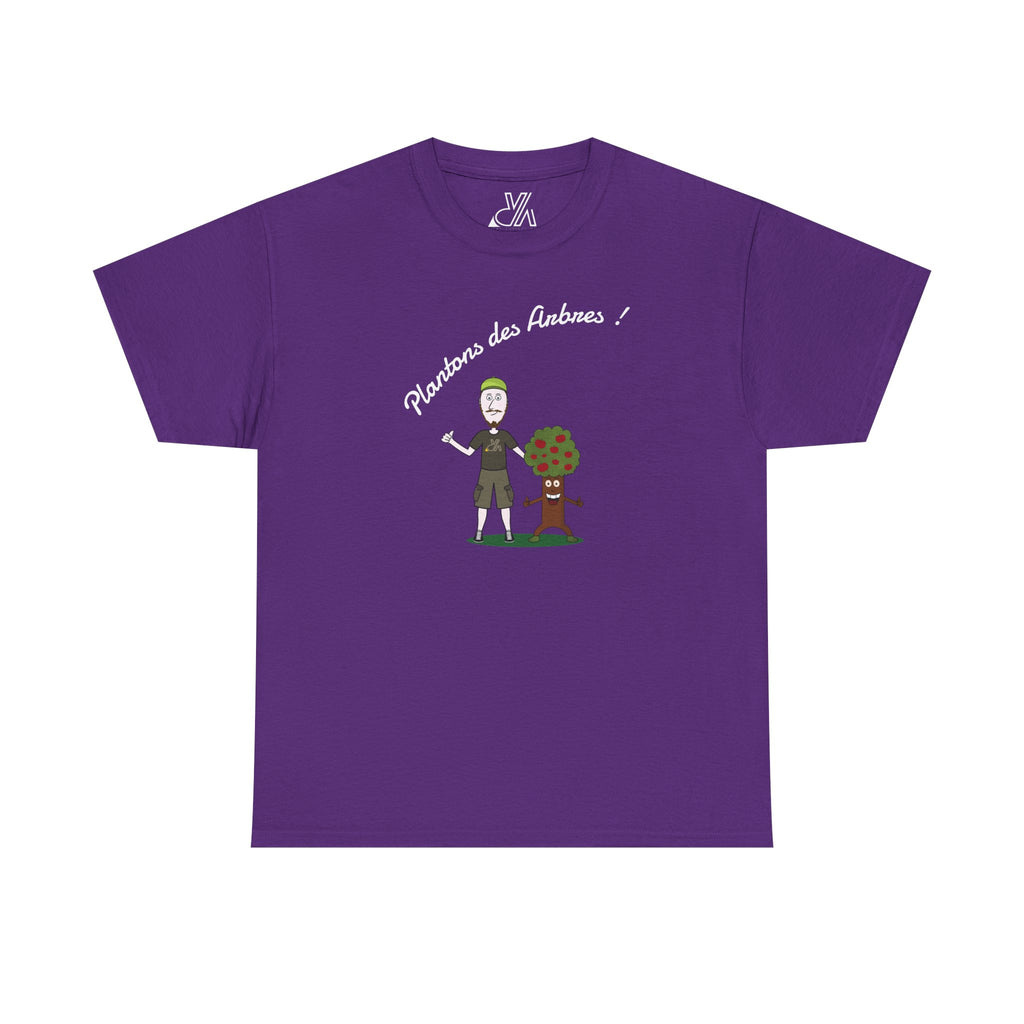 Tree Planter Graphic Tee - 'Plantons des Arbres' Environmental T-Shirt