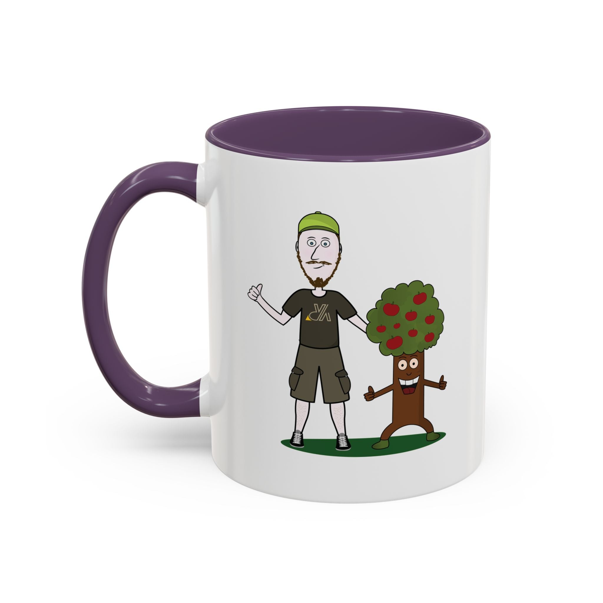 Mug illustré « Jérémy et Pommy »  Commencez la journée avec le sourire ! Ce mug écologique et coloré met en scène Jérémy et Pommy, un duo plein d’humour et de bienveillance. Parfait pour le café, le thé ou les boissons chaudes de vos pauses nature.