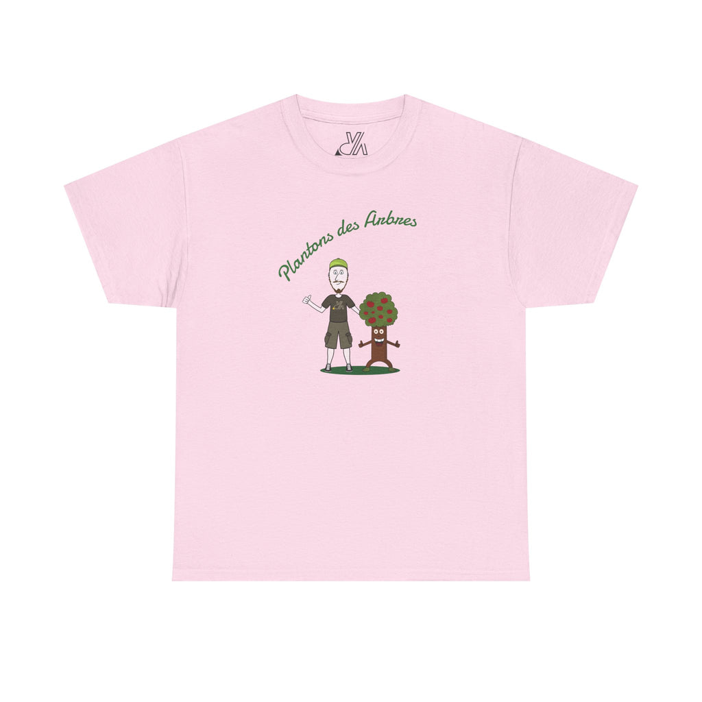 Tree Planter Graphic Tee - 'Plantons des Arbres' Environmental T-Shirt