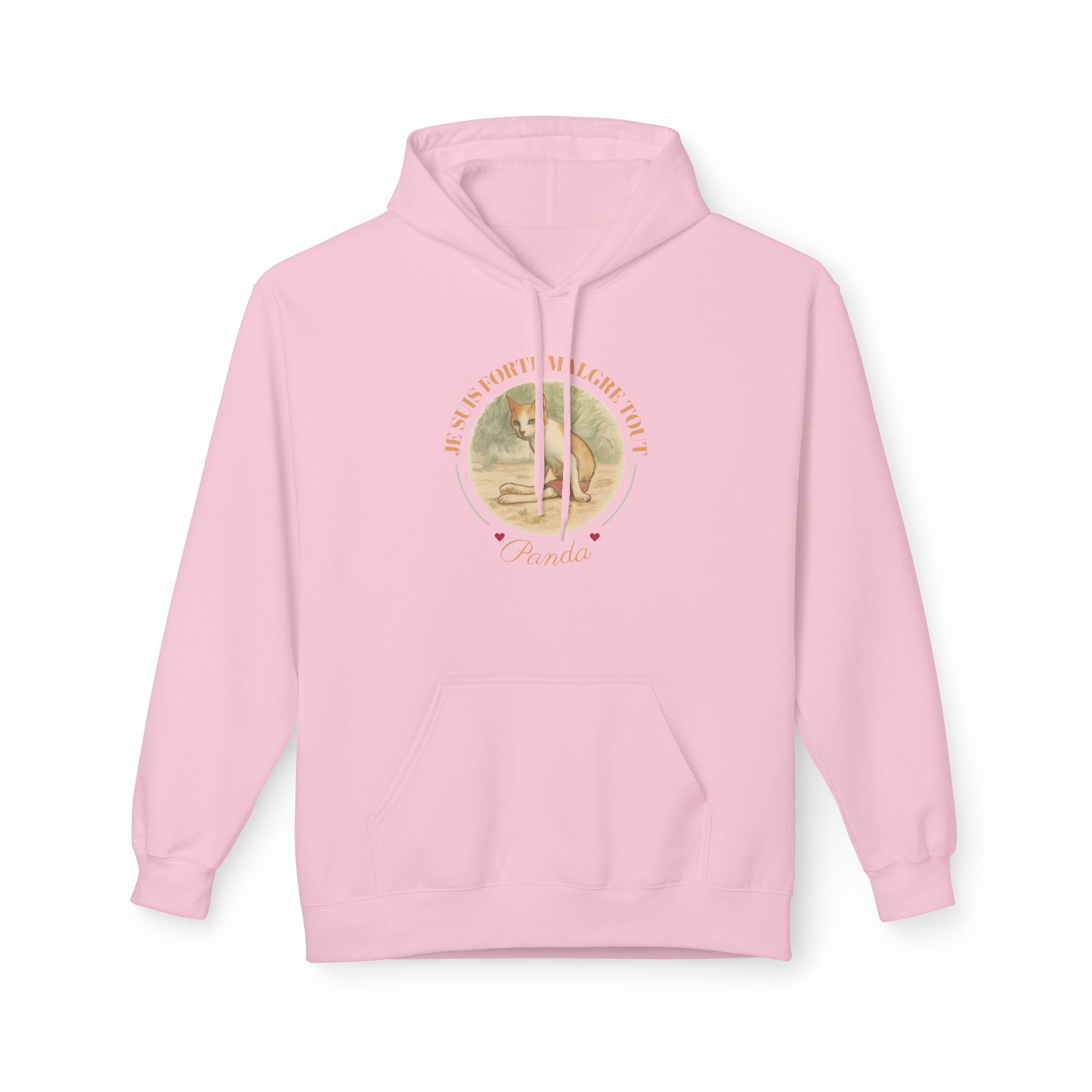 Vintage Fox Graphic Hooded Long-Sleeve Tee — "Forte mlgrée tout"