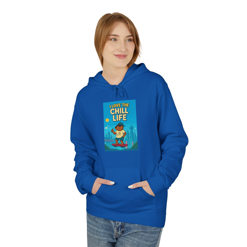 Chill Life Guitar Hoodie — Vintage Surf Vibe Music Sweatshirt