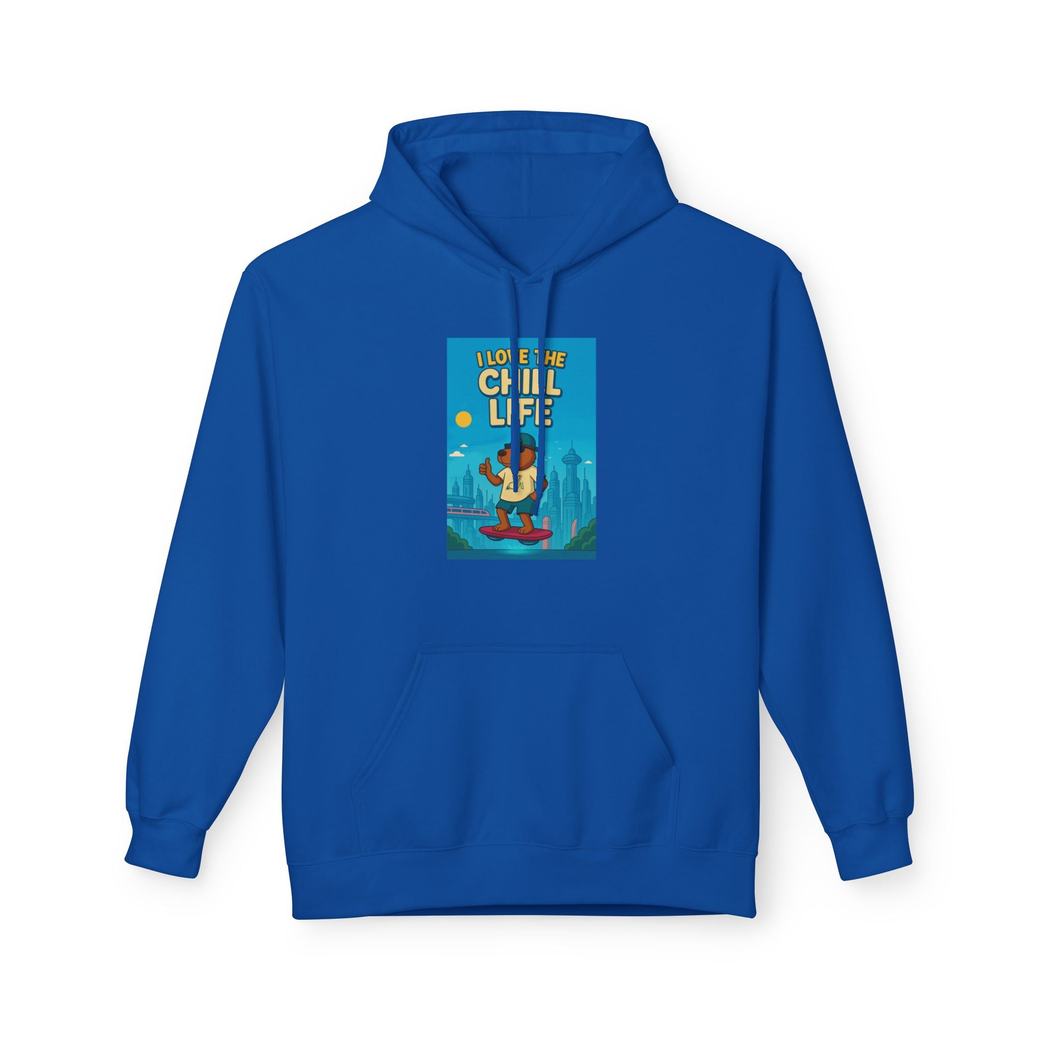 Chill Life Guitar Hoodie — Vintage Surf Vibe Music Sweatshirt