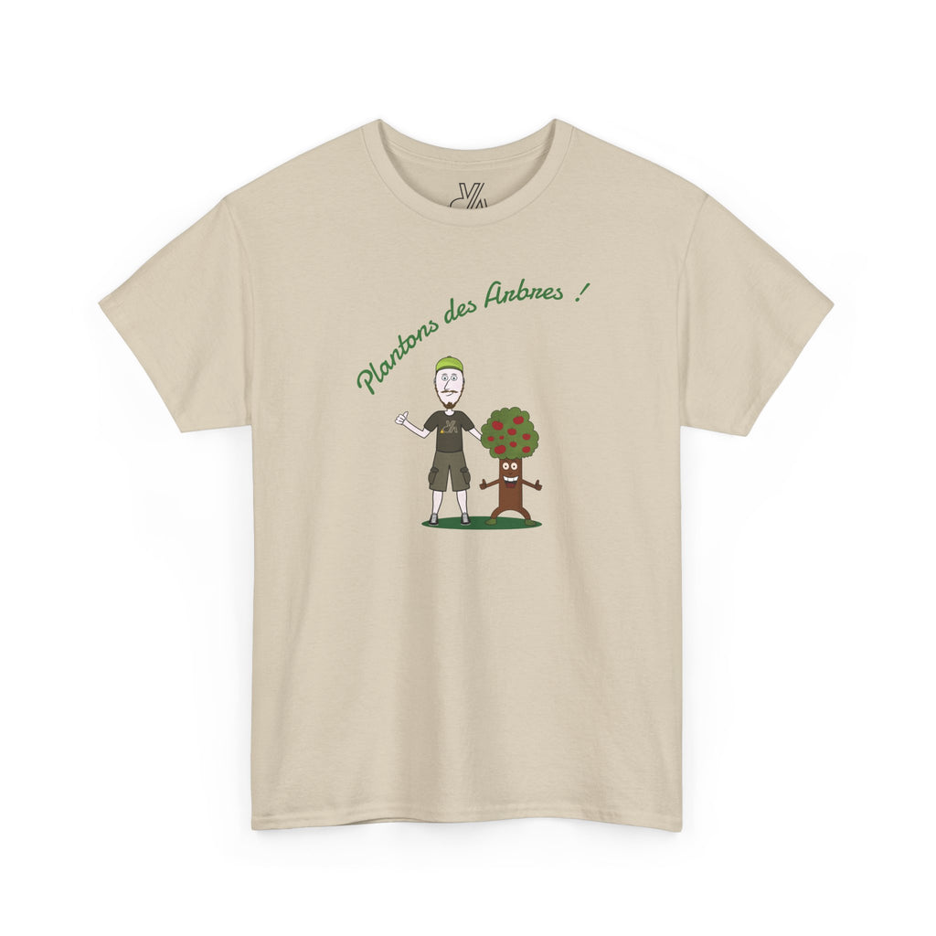 Tree Planter Graphic Tee - 'Plantons des Arbres' Environmental T-Shirt