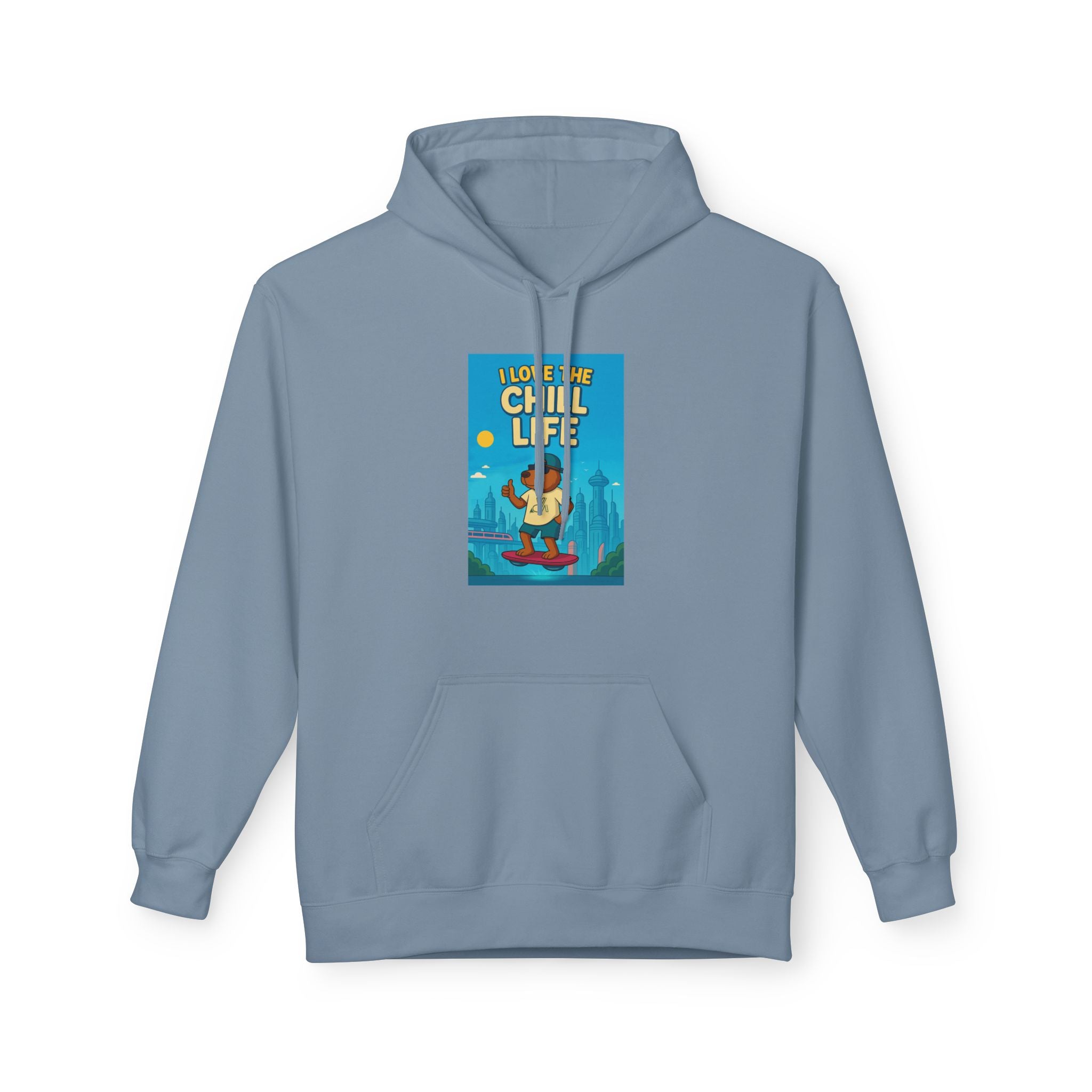 Chill Life Guitar Hoodie — Vintage Surf Vibe Music Sweatshirt