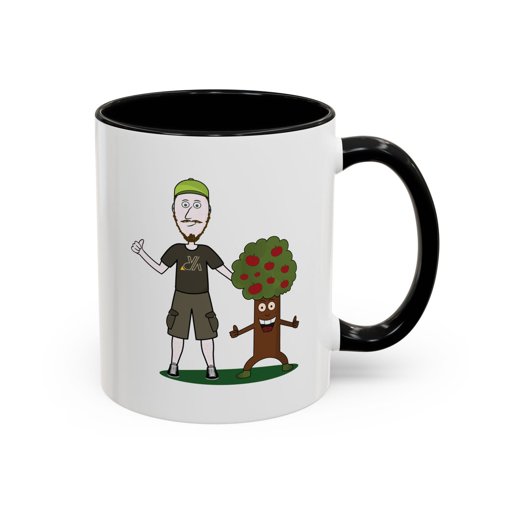 Mug illustré « Jérémy et Pommy »  Commencez la journée avec le sourire ! Ce mug écologique et coloré met en scène Jérémy et Pommy, un duo plein d’humour et de bienveillance. Parfait pour le café, le thé ou les boissons chaudes de vos pauses nature.