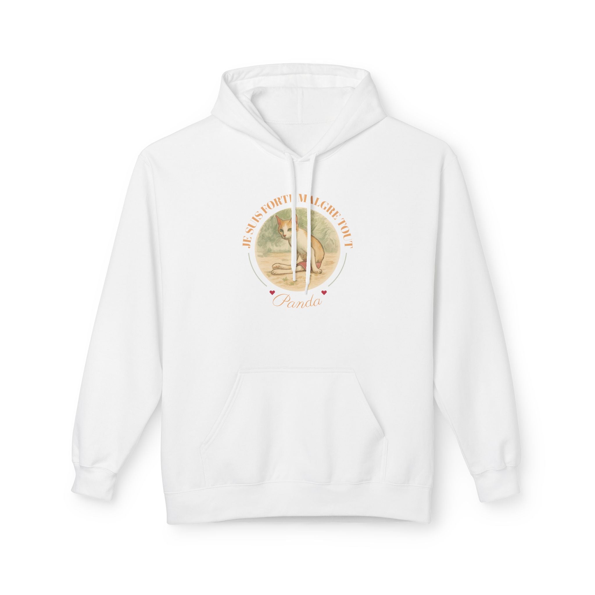 Vintage Fox Graphic Hooded Long-Sleeve Tee — "Forte mlgrée tout"