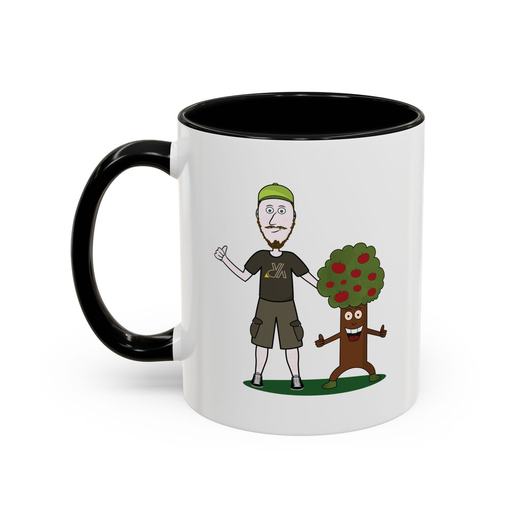 Mug illustré « Jérémy et Pommy »  Commencez la journée avec le sourire ! Ce mug écologique et coloré met en scène Jérémy et Pommy, un duo plein d’humour et de bienveillance. Parfait pour le café, le thé ou les boissons chaudes de vos pauses nature.