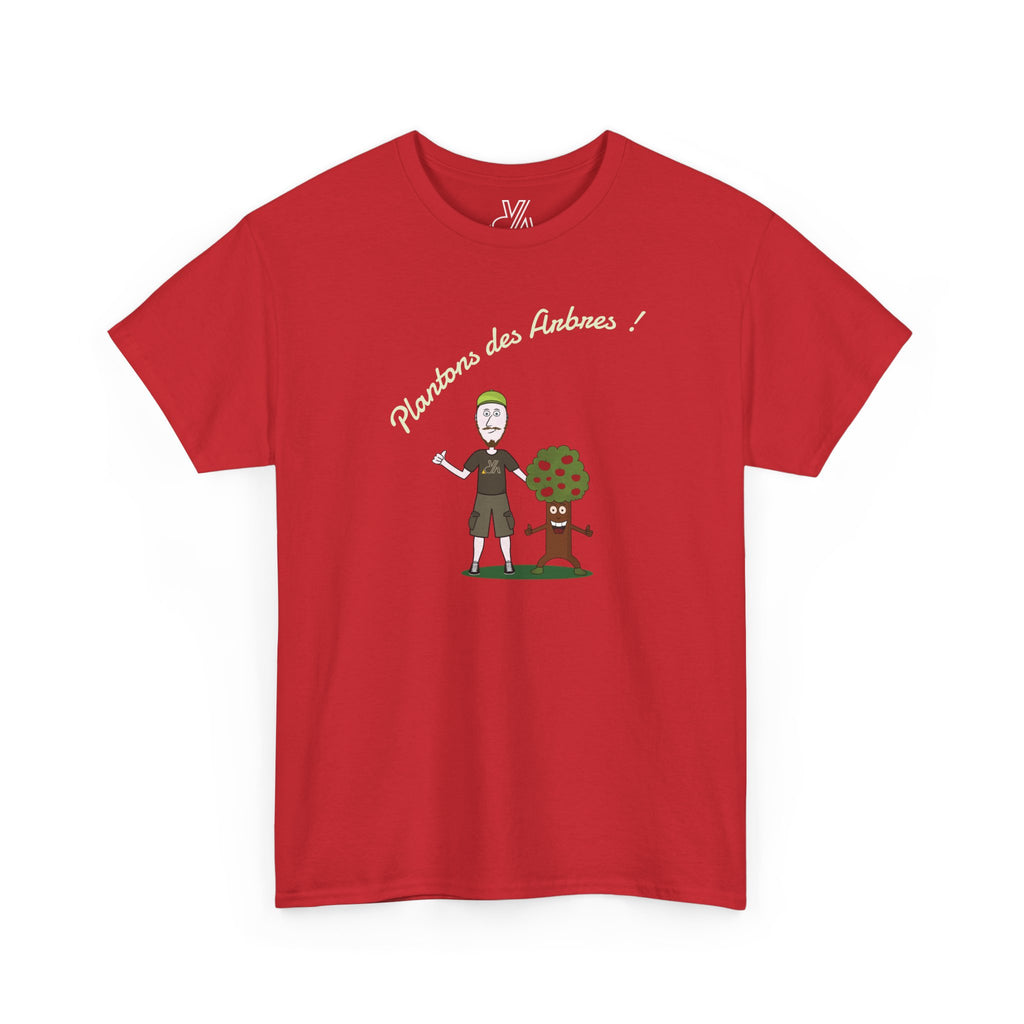 Tree Planter Graphic Tee - 'Plantons des Arbres' Environmental T-Shirt