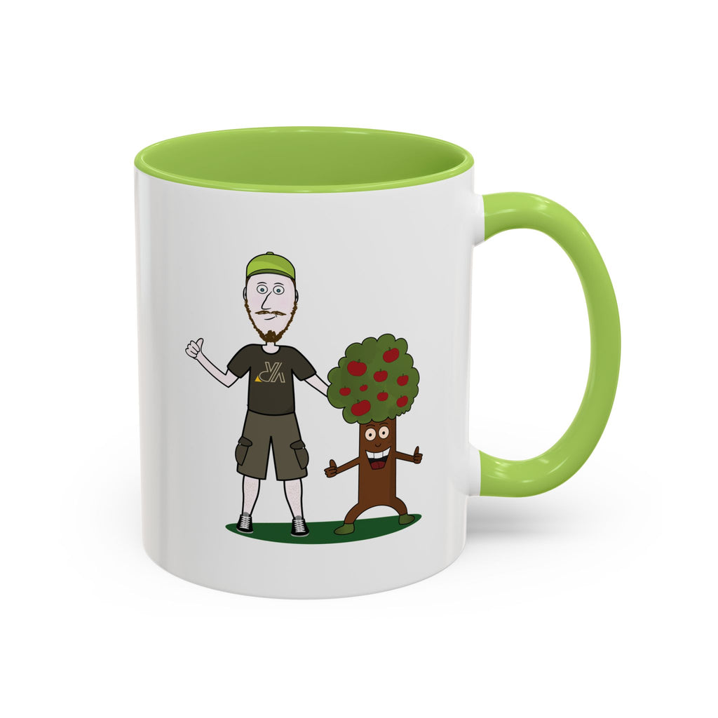 Mug illustré « Jérémy et Pommy »  Commencez la journée avec le sourire ! Ce mug écologique et coloré met en scène Jérémy et Pommy, un duo plein d’humour et de bienveillance. Parfait pour le café, le thé ou les boissons chaudes de vos pauses nature.