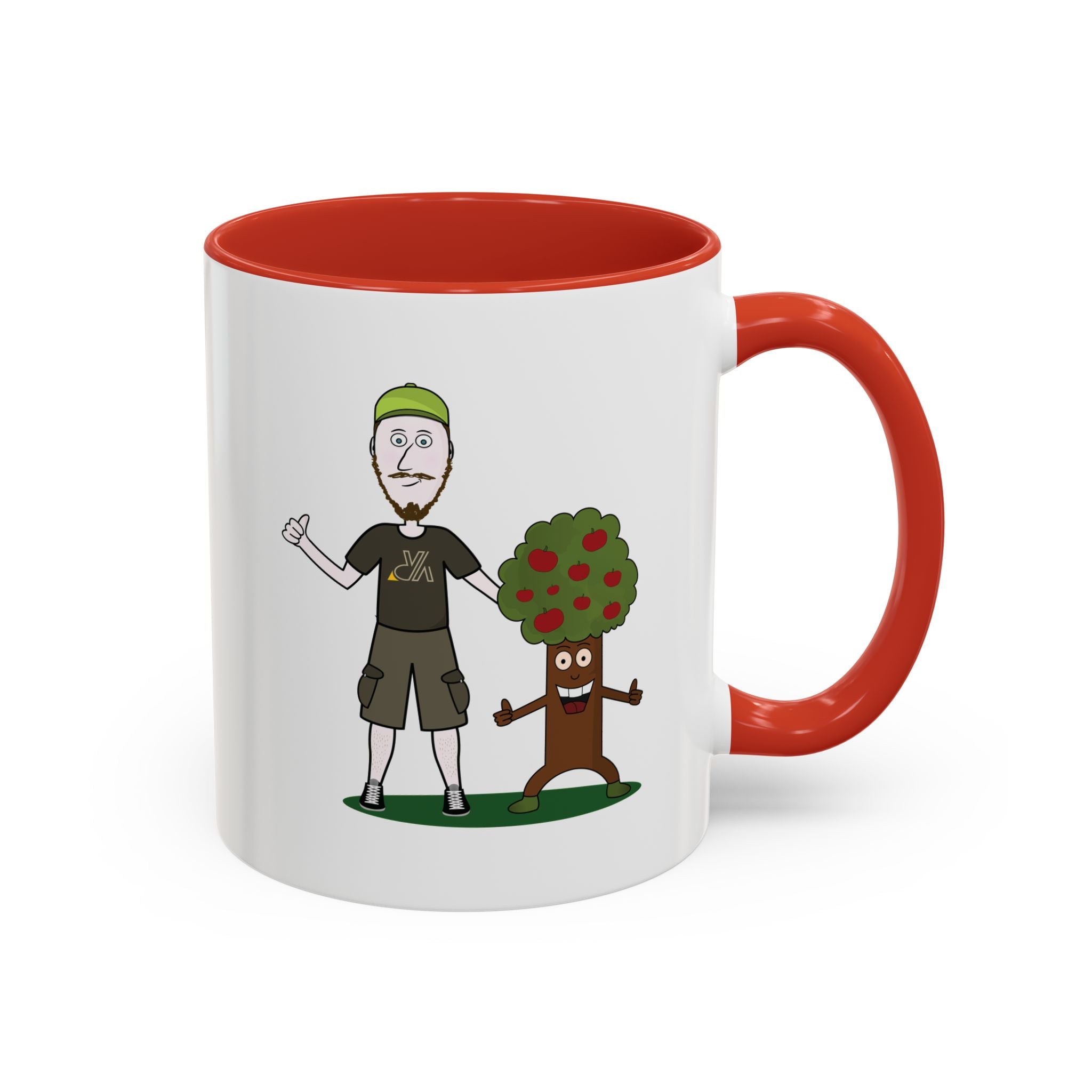 Mug illustré « Jérémy et Pommy »  Commencez la journée avec le sourire ! Ce mug écologique et coloré met en scène Jérémy et Pommy, un duo plein d’humour et de bienveillance. Parfait pour le café, le thé ou les boissons chaudes de vos pauses nature.