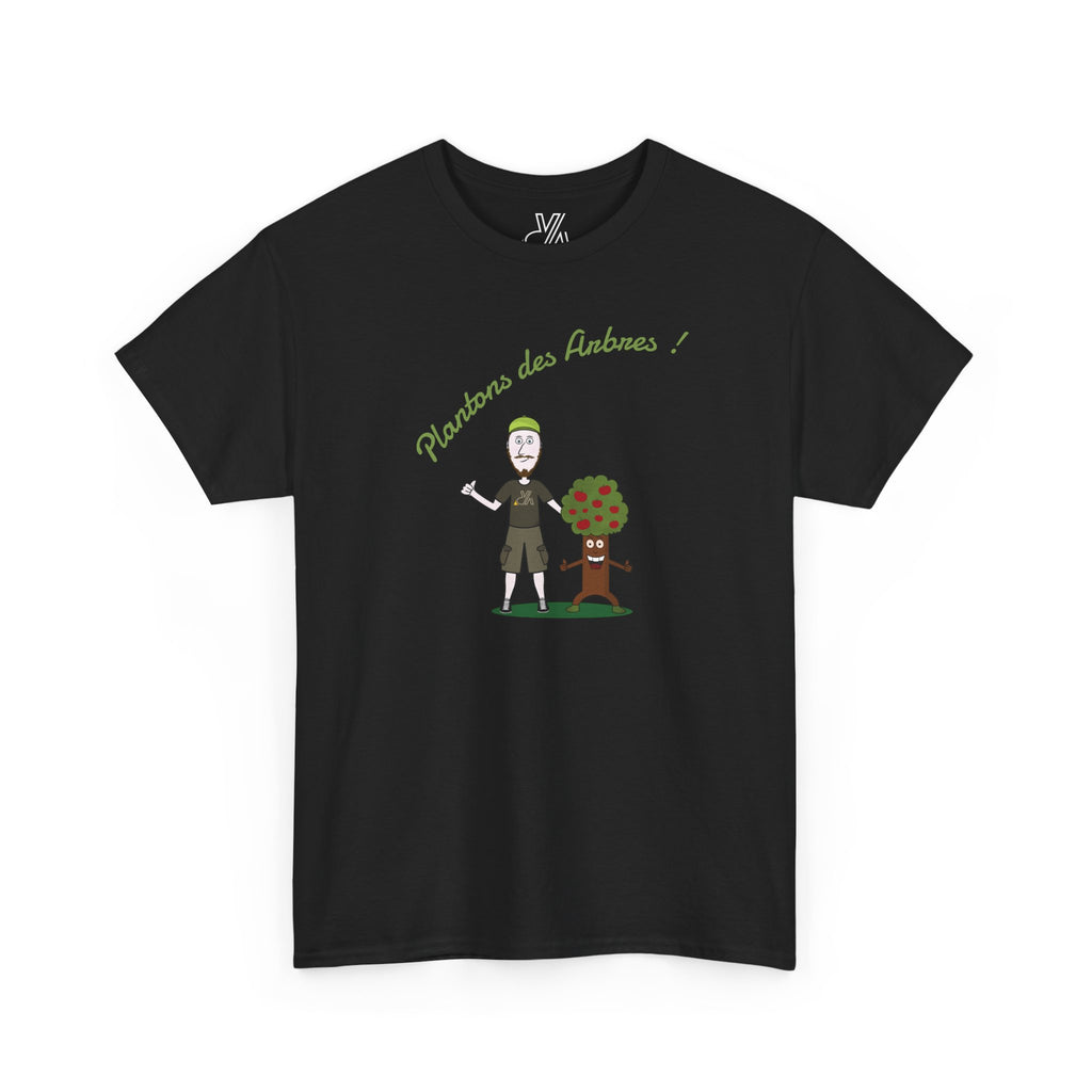 Tree Planter Graphic Tee - 'Plantons des Arbres' Environmental T-Shirt