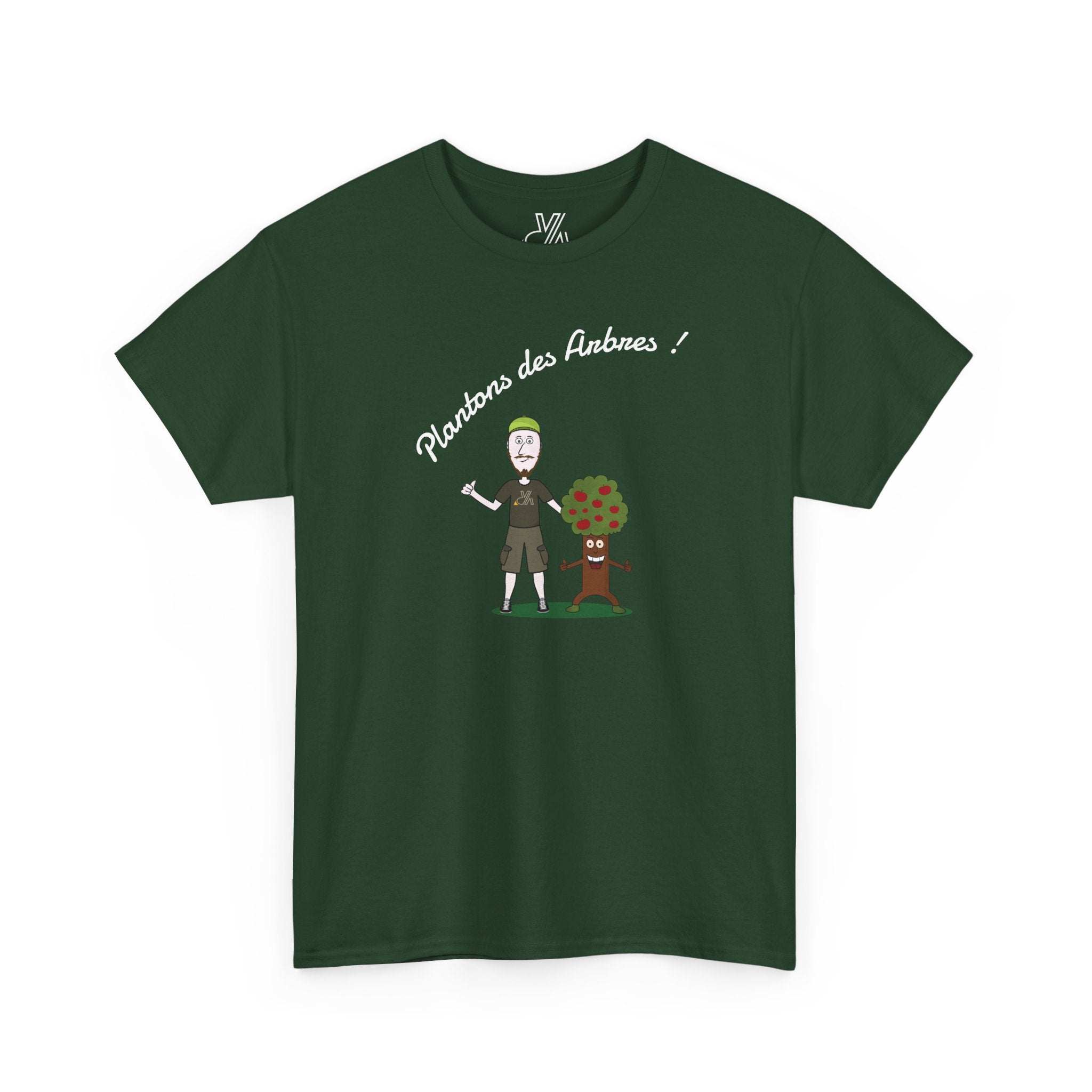 Tree Planter Graphic Tee - 'Plantons des Arbres' Environmental T-Shirt